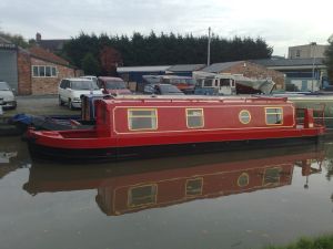 ross boats bespoke narrowboats and boat safety examinations -  - completed (with coach stripes) - click to see image full size
